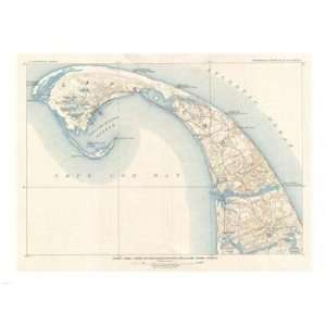   Map of Provincetown, Cape Cod, Massachusetts1908  24 x 18  Poster
