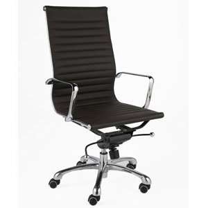   Nico Pro High Back Leatherette Office Chair in Black: Office Products