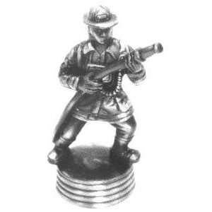  Fire Man with Fire Hose Die Cast Metal Pencil Sharpener in 