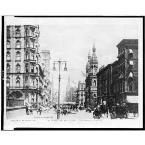 5th Avenue and 42nd Street New York, by Wittemann 1885 