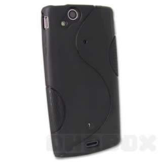 For Sony Ericsson Xperia Arc /Arc S , Soft Gel Case Cover Film  Black 