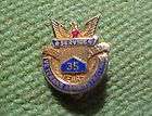 US VETERANS ADMINISTRATION 10K GOLD 35 YEAR PIN 2.5 GRM