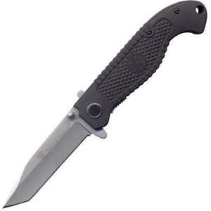    Rubber Coated Steel Liner Tanto Serrated Blade: Sports & Outdoors