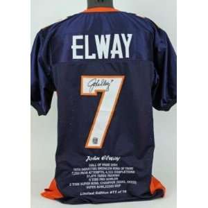  Signed John Elway Jersey   Authentic   Autographed NFL 
