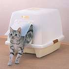 IRIS Hooded Top Cat Litter Box Litter Pan SN 520 Ivory