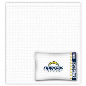    San Diego Chargers Sheet Set   Queen Bed