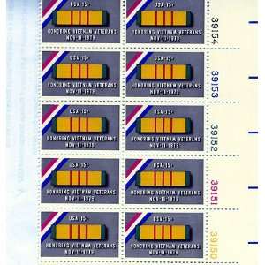  Vietnam Veterens 10 /15 cent US postage stamps Scot #1802 