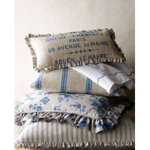  French Laundry Home BRUSSELS STRIPE QN COVERLET