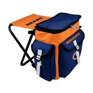  Chicago Bears Orange Insulated Cooler Chair: Sports 