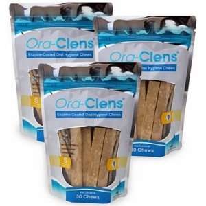  NEW 3 PACK Ora Clens Oral Hygiene Chews SMALL (90 Chews 
