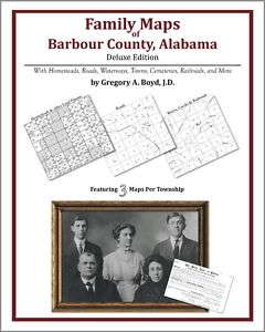 Family Maps Barbour County Alabama Genealogy AL Plat  