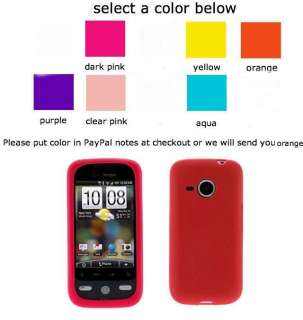 NEW SILICONE SKIN CASE COVER FOR HTC DROID ERIS 6200  