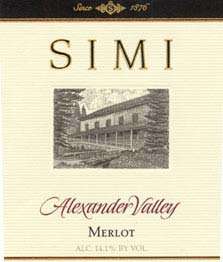 Simi Alexander Valley Merlot 2001 