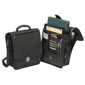   Reporter Vertical Leather Briefcase (Bellino)   BLACK