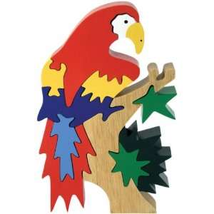    Imagiplay Bird 3D Wood Puzzle   Parrot in Tree Toys & Games
