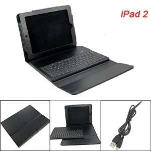   Black Faux Leather Case w bluetooth Keyboard for iPad 2 Electronics