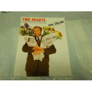  PHIL COLLINS 1988 SHEET MUSIC FOLDER 571 TWO HEARTS PHIL COLLINS 
