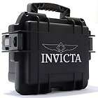 Invicta Watch Box Black Plastic Airtight holds 3 watches