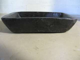 LARGE Primitive OLD Hand HEWN Wooden Dough Bowl Trencher  