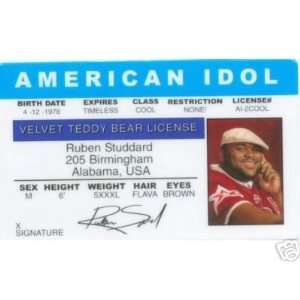 American Idol   Ruben   Collector Card