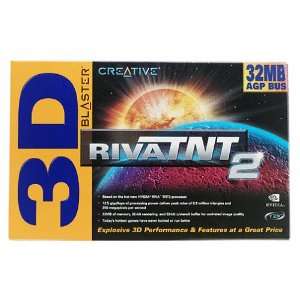  Creative Labs 3DB6872 3D Blaster RIVA TNT2 32MB AGP BUS 