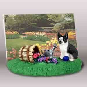  Boston Terrier   Picture Frame with Teddy Bear