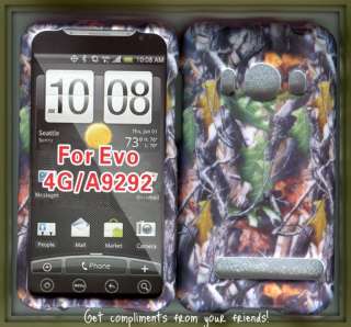 HTC Evo 4G Sprint Hard rubberized Cover Case Camo new  