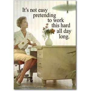  Funny Mothers Day Card Pretending To Work Humor Greeting 