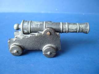 Vintage Penn Craft Non Firing Cast Iron Toy Cannon Army  