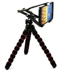  ® Black and Red Tone Flexible, Portable and adjustable Tripod Stand 
