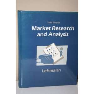  Market Research and Analysis (9780256070385): Donald R 