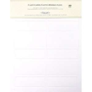  White Pearl Place Card, 48/pack: Health & Personal Care