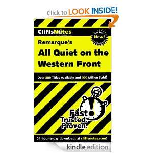 CliffsNotes on Remarques All Quiet on the Western Front (Cliffsnotes 