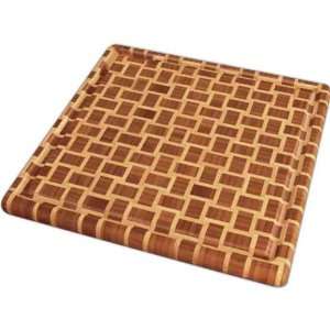Totally Bamboo 20 2160 12 in. Geo Square Cutting Board  