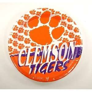  Clemson Tigers Paper Plates   8 count Toys & Games
