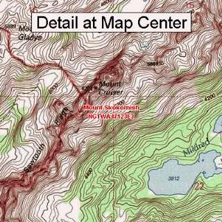USGS Topographic Quadrangle Map   Mount Skokomish, Washington (Folded 