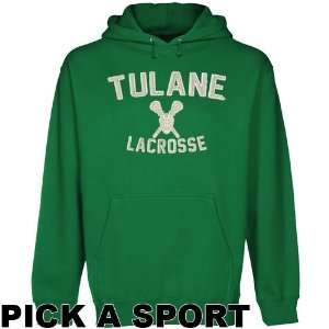  Tulane Green Wave Legacy Pullover Hoodie   Green: Sports 