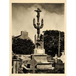 1927 Calvary Cross Nizon France Hurlimann Photogravure 