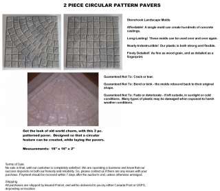 New Circular Pattern Pavers Concrete Molds, Stone Brick Cement Form 