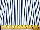 New Pima cotton quilting sewing fabric in lt blue, navy & white stripe 
