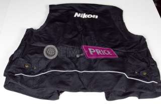 Official Nikon Photo Vest Jacket Size XL D5100 D7000 NE  