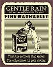 gentle rain detergent vintage metal art laundry cleaning retro tin
