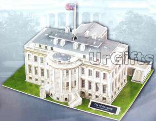 Paper 3D Puzzle Model Washington White House Building  