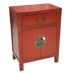   Oriental Style Small Wooden End Table / Night Stand: Home & Kitchen