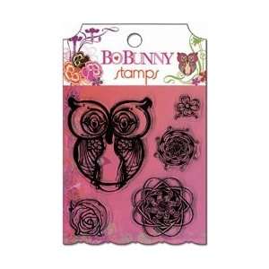  Bo Bunny Garden Girl Clear Stamps 4X3.75 Sheet; 3 Items 