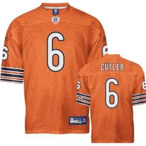  Jay Cutler Jersey Reebok Authentic Orange #6 Chicago Bears 