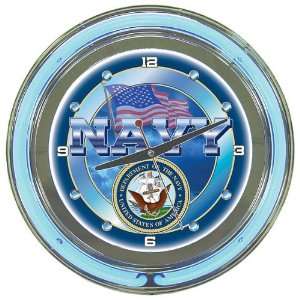  United States Navy Neon Clock: Sports & Outdoors