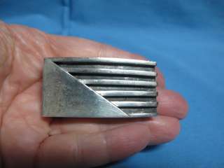 Vintage Taxco Mexico Sterling Silver Belt Buckle  