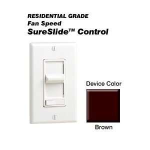    Single Pole Slide Fan Speed Control, Brown: Home Improvement