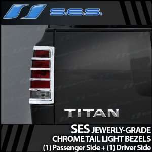  2004 2011 Nissan Titan SES Chrome Tail Light Bezels 